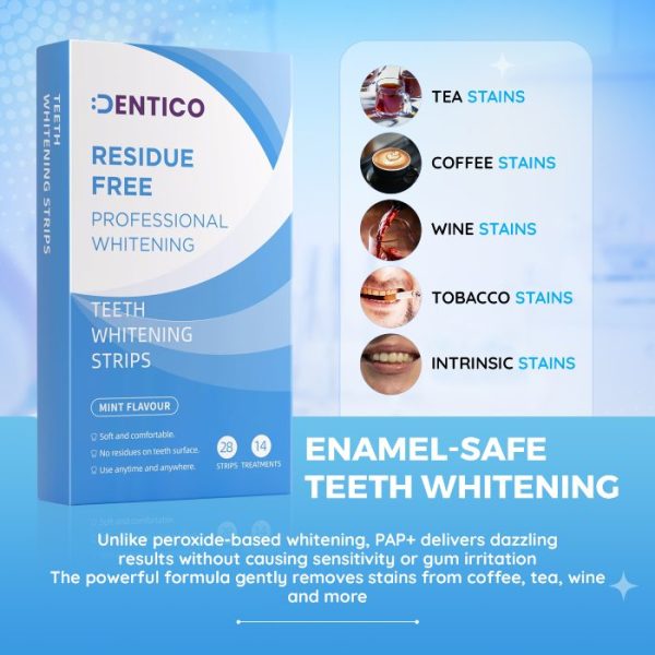 Dentico PAP+ Professional Level Teeth Whitening Strips – 14 Day Course - Image 5
